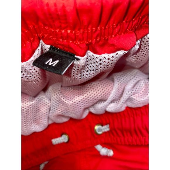 Fashion Beach Pants Men Loose Large Size Cotton Letters Printed Blue Five-Point - Picture 6 of 12